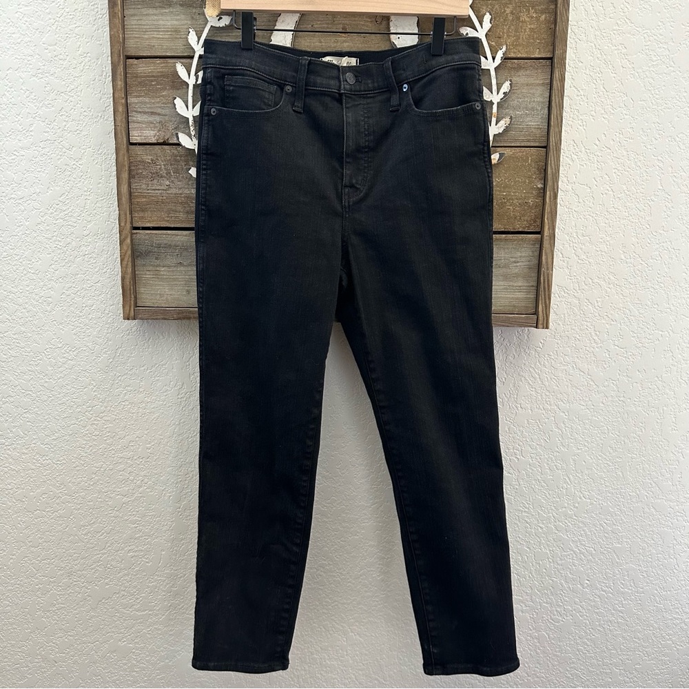 Madewell Stovepipe Women's Washed‎ Black Stretch Denim Jeans Size 31